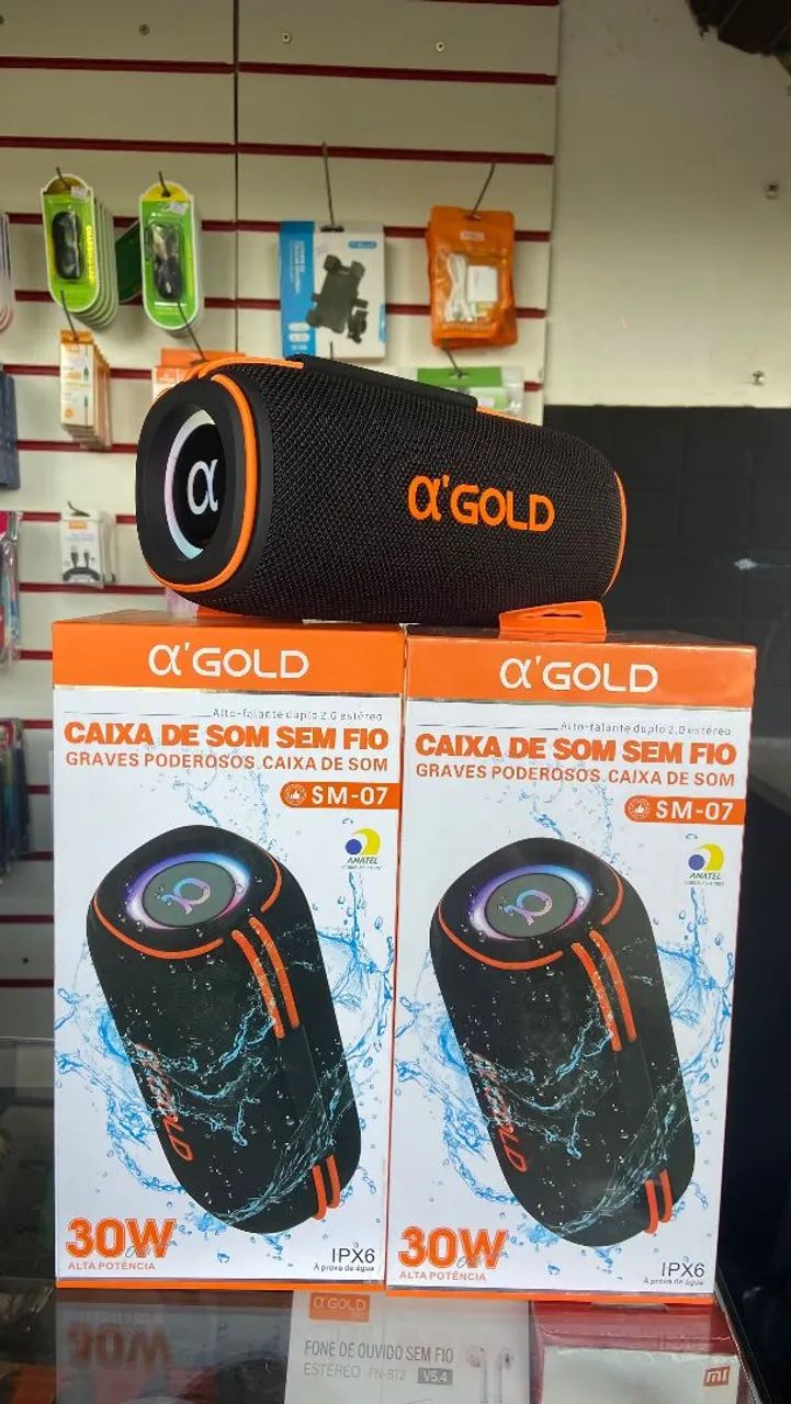 Caixa de som 30w de potência