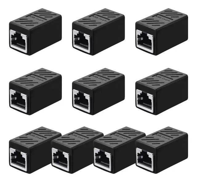 Adaptador Extensor RJ45 Conector de Emenda para - Cabo de Rede, CAT5/6/7