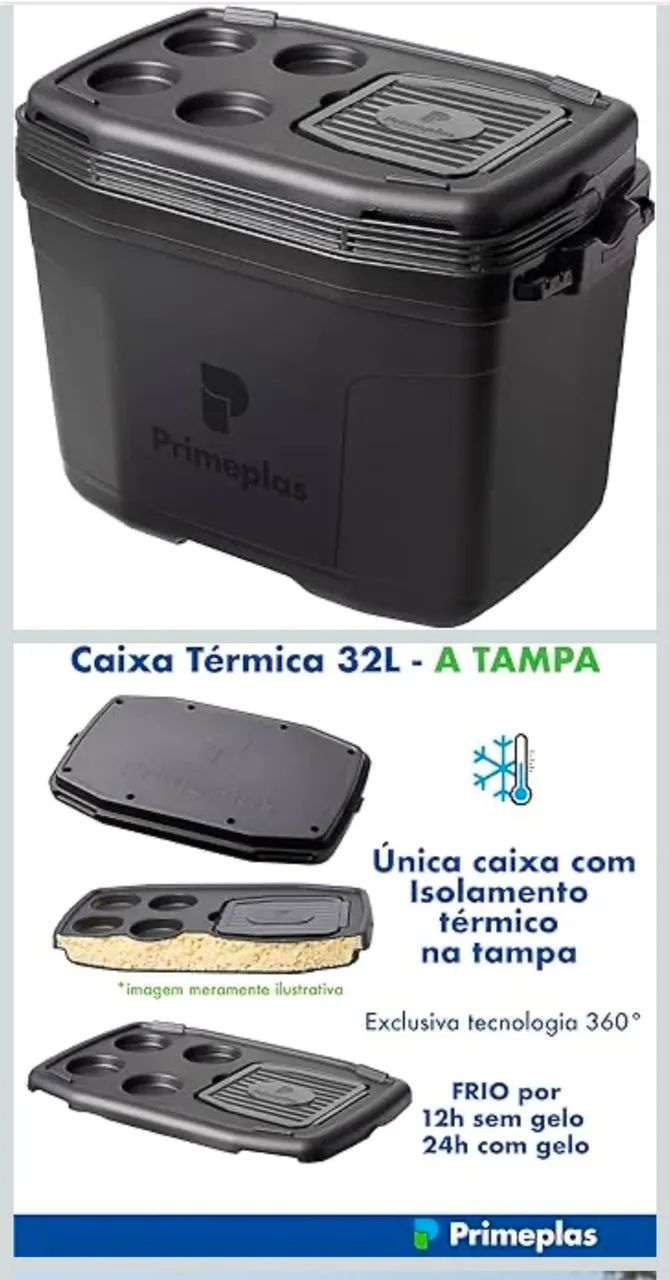 Caixa térmica de 32L nova 