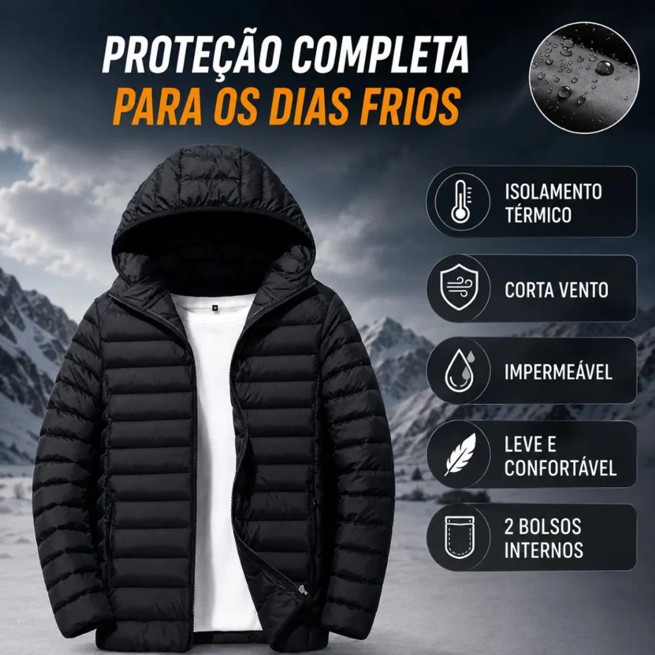 Casaco Jaqueta Puffer - Foto 4