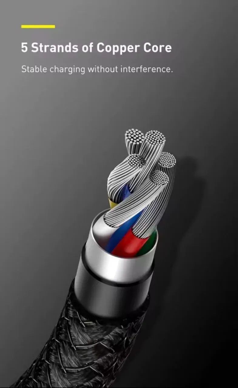 Cabo USB-C Baseus PD3.1 (1m) - Foto 4