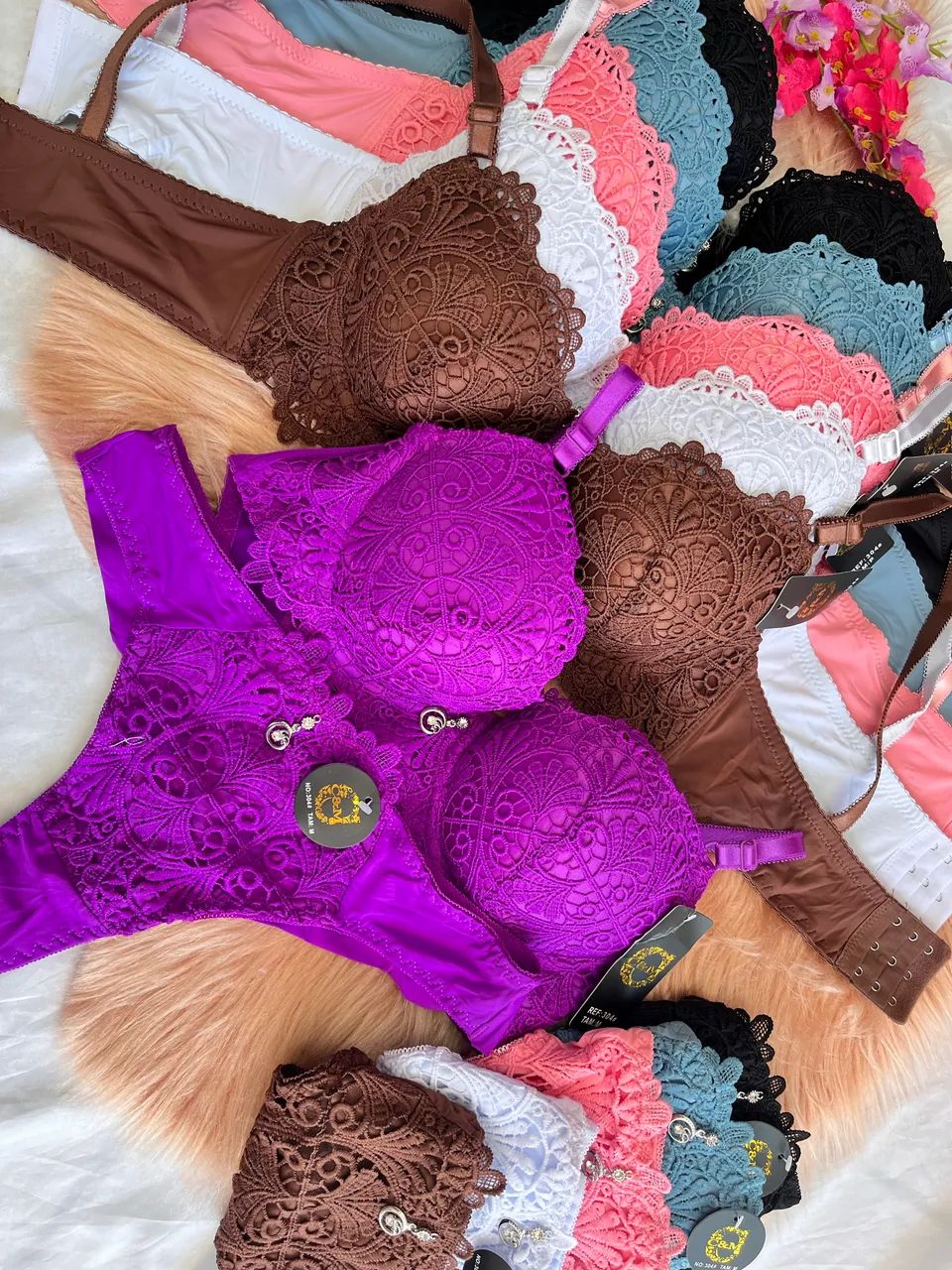 Kit 6 conjuntos de lingerie importados atacado para revenda ou uso próprio  - Foto 3