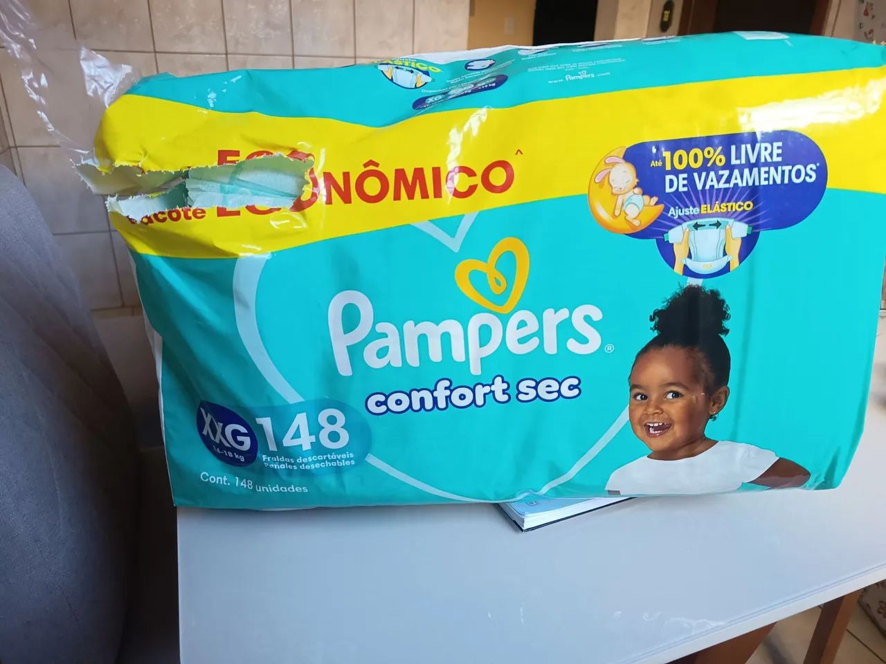Fralda Pampers XXG 