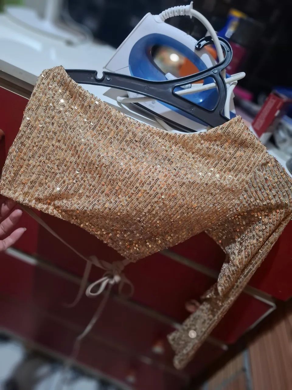 CROPPED DE FESTA COM BRILHO  - Foto 3