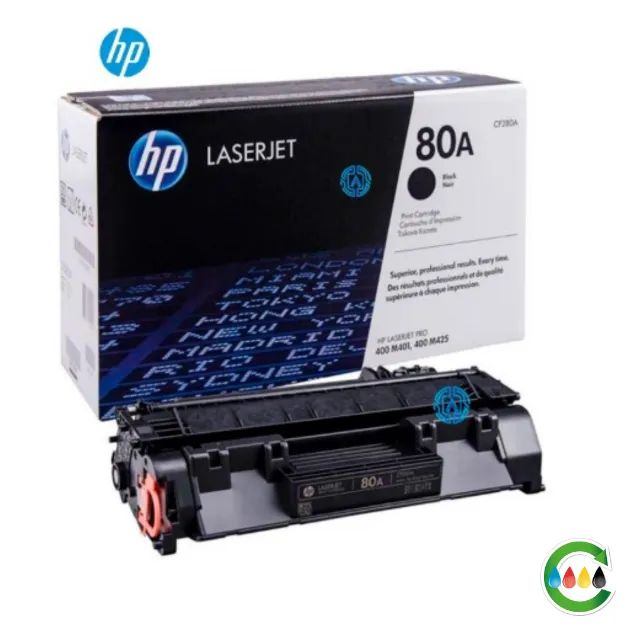 Cartucho de toner para impressora HP, modelo 80A