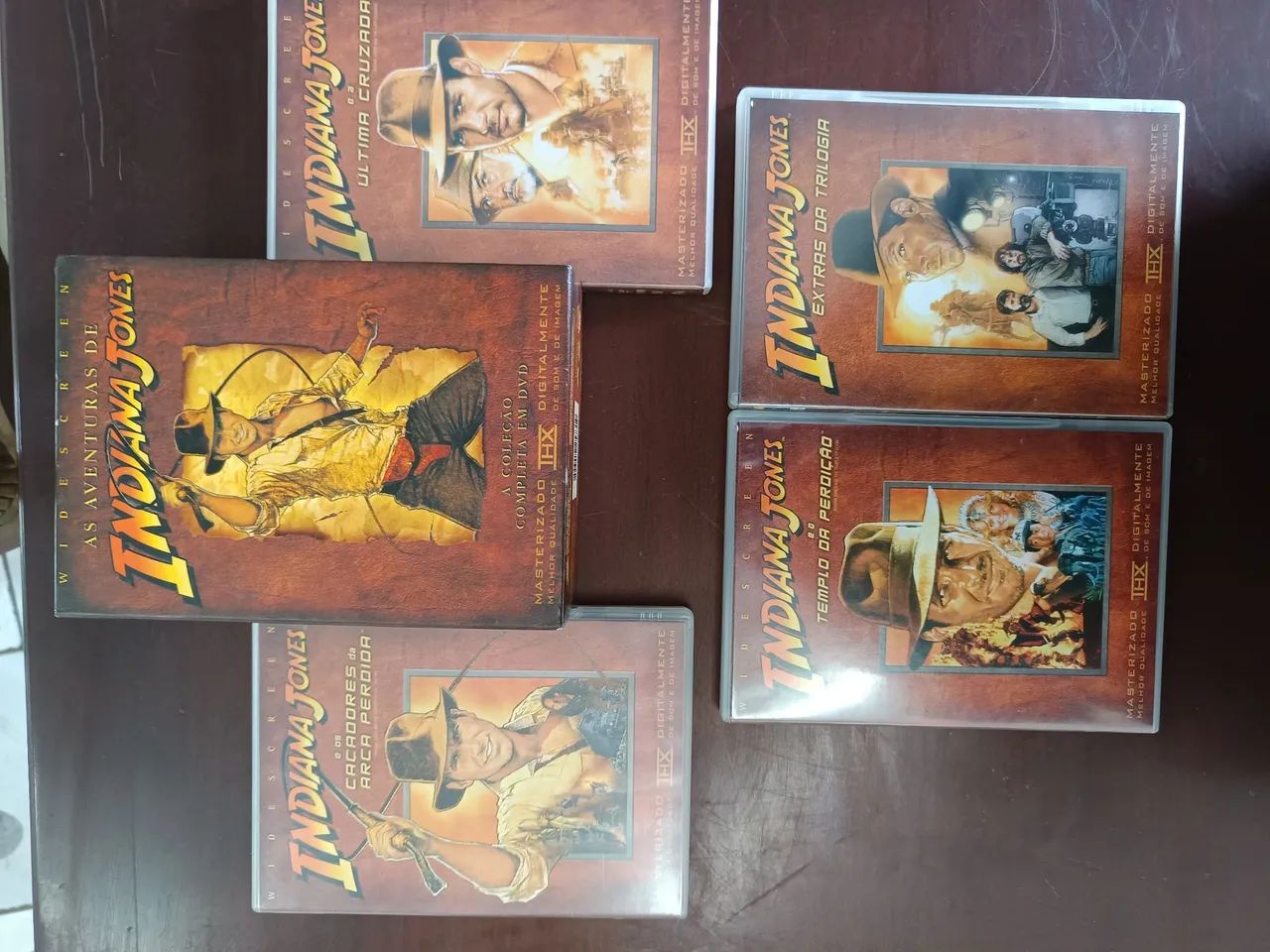 Coleção antiga 4 DVDs Indiana Jones na caixa  - Foto 2
