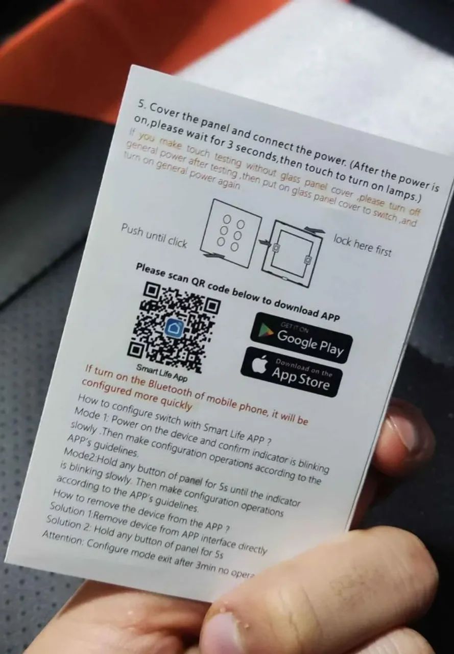 Interruptor inteligente de sensor touch 8 botões wifi - Foto 5