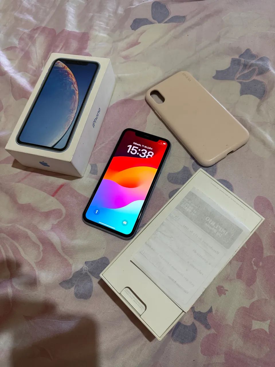 Iphone xr 64gb azul completo  - Foto 2