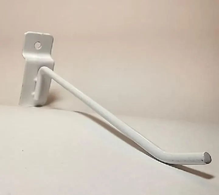 30 Ganchos para painel canelado 15cm branco - Foto 2