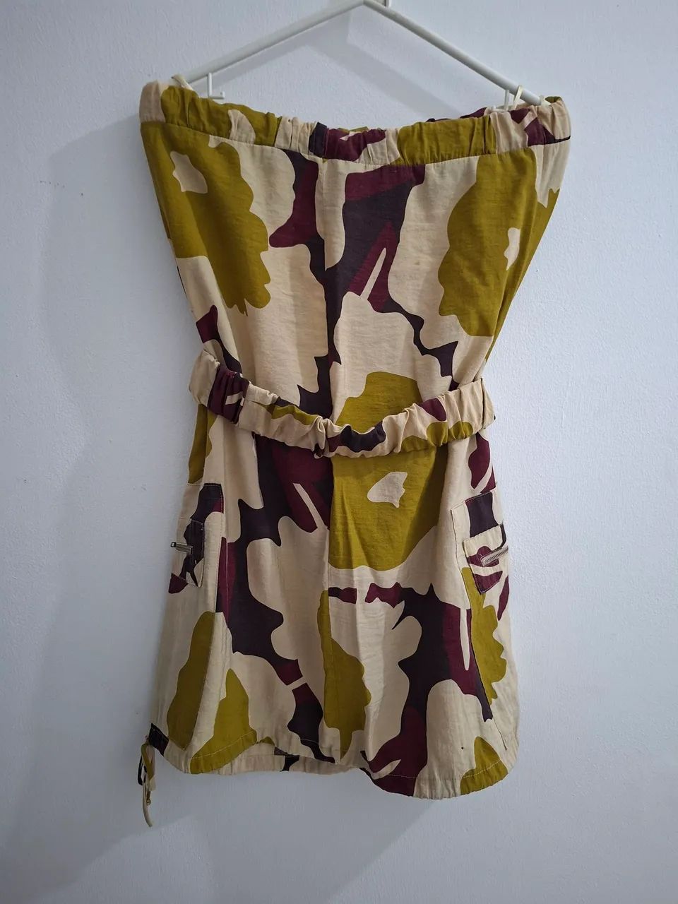 Vestido tomara que caia com cinto da cor do tecido - Foto 2