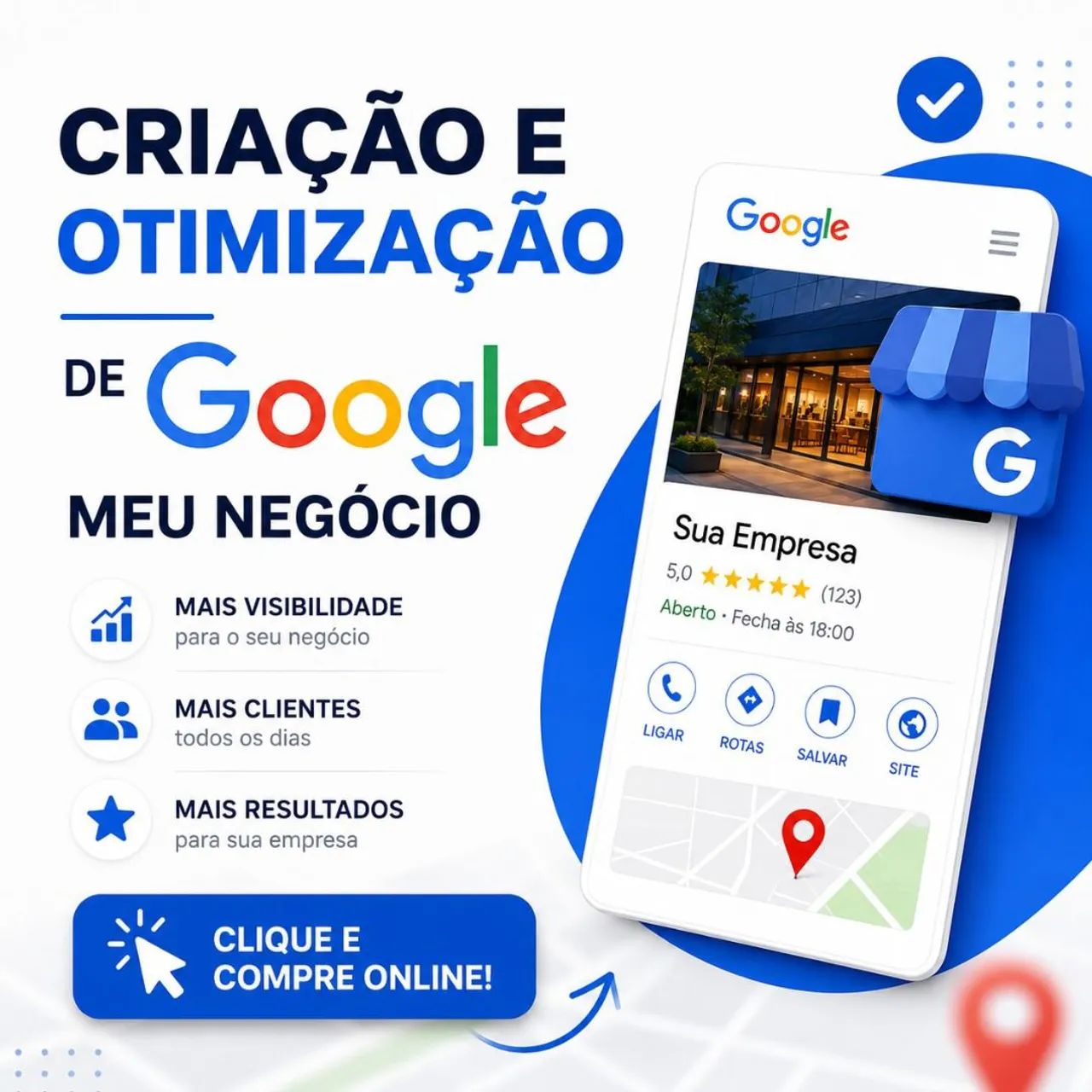 Colocamos sua empresa no Google