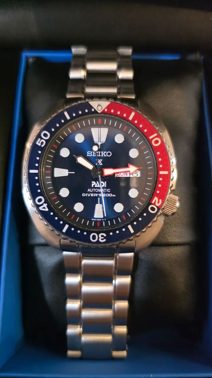 Relógio Seiko Prospex Turtle Padi Automático Srpa21k1