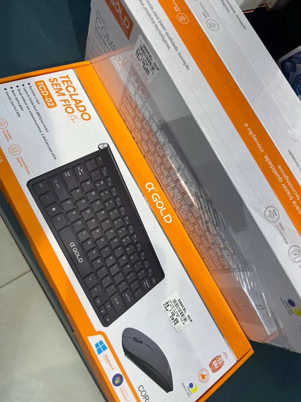 Teclado sem fio com mouse combo  - Foto 2