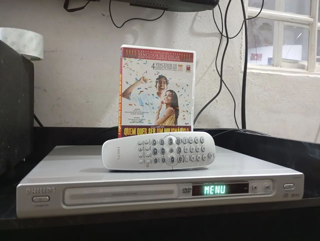 DVD Philips completo com controle aparelho antigo