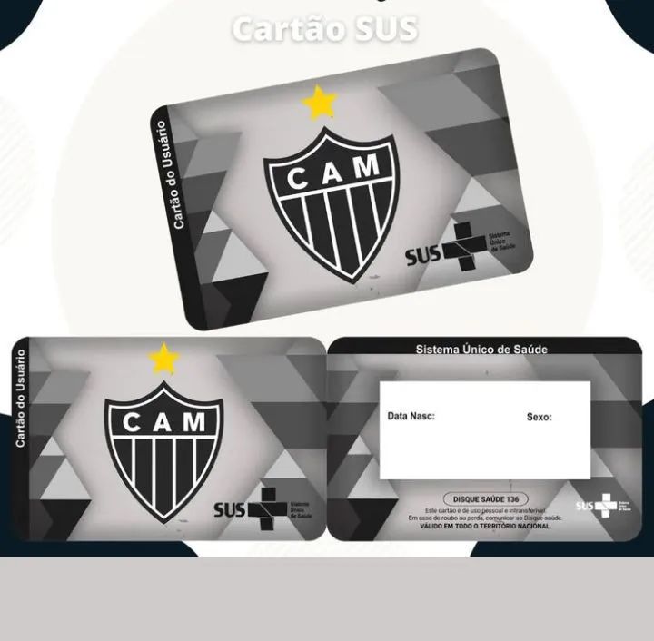 cartão SUS personalizado 