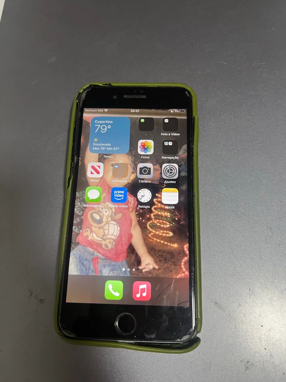 IPHONE 8 PLUS(NO ESTADO)  SAÚDE DA BATERIA 100%  - Foto 3
