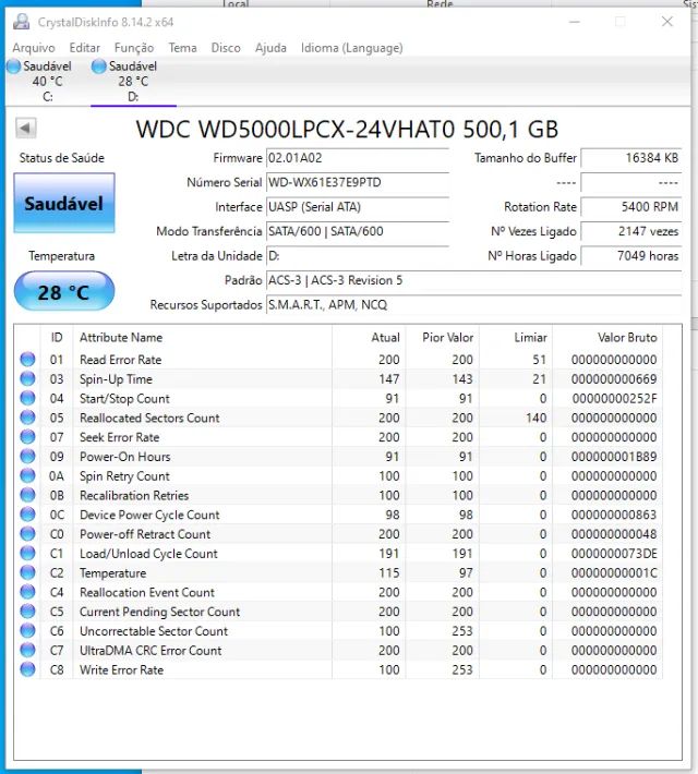 HD WD WesterDigital 500gb (tamanho notebook) - Foto 2