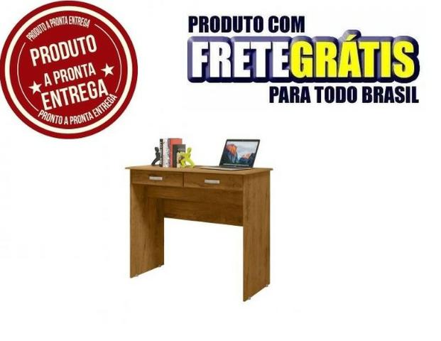 Escrivaninha Mesa Computador Quarto Escritorio Ej 2 Gavetas - Foto 3