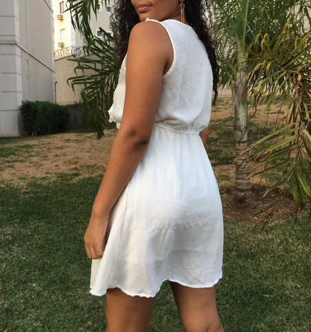 vestido branco olx