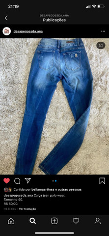 calça jeans feminina 40