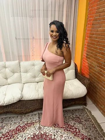 Vestido store rose olx