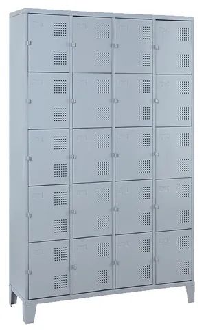 Armário de aço roupeiro 20 portas pequenas 