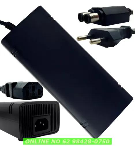Fonte Xbox 360 Slim De Video Game 2 Pinos Bivolt 110v 220v