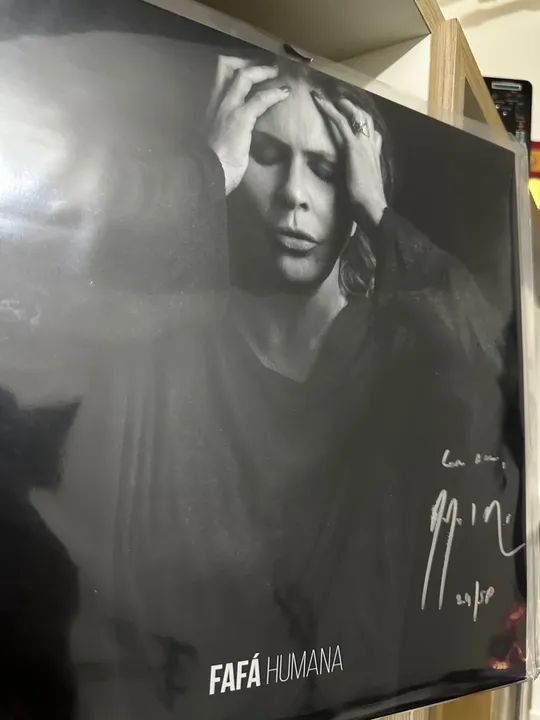 Fafá de Belém Humana vinil lp autografado original - Foto 2