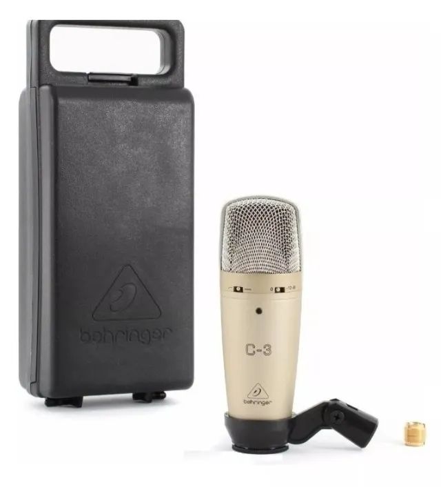 Microfone condensador multipadrão Behringer C3 - Oddity Gold Color