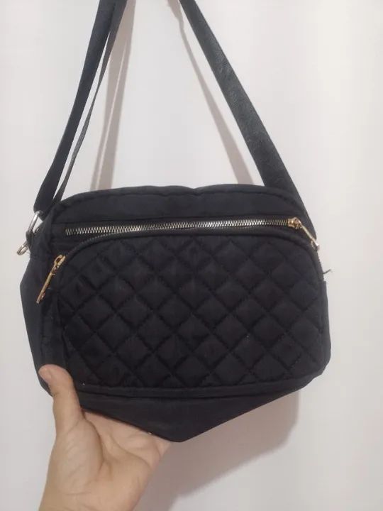 Bolsa preta transversal  - Foto 2