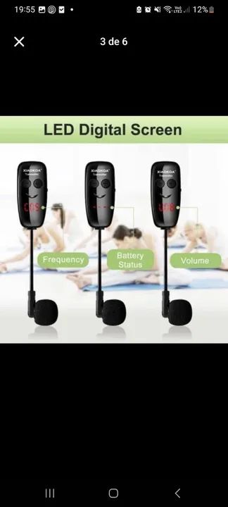 Microfone Sem Fio 2.4 G XIAOKOA - Foto 3