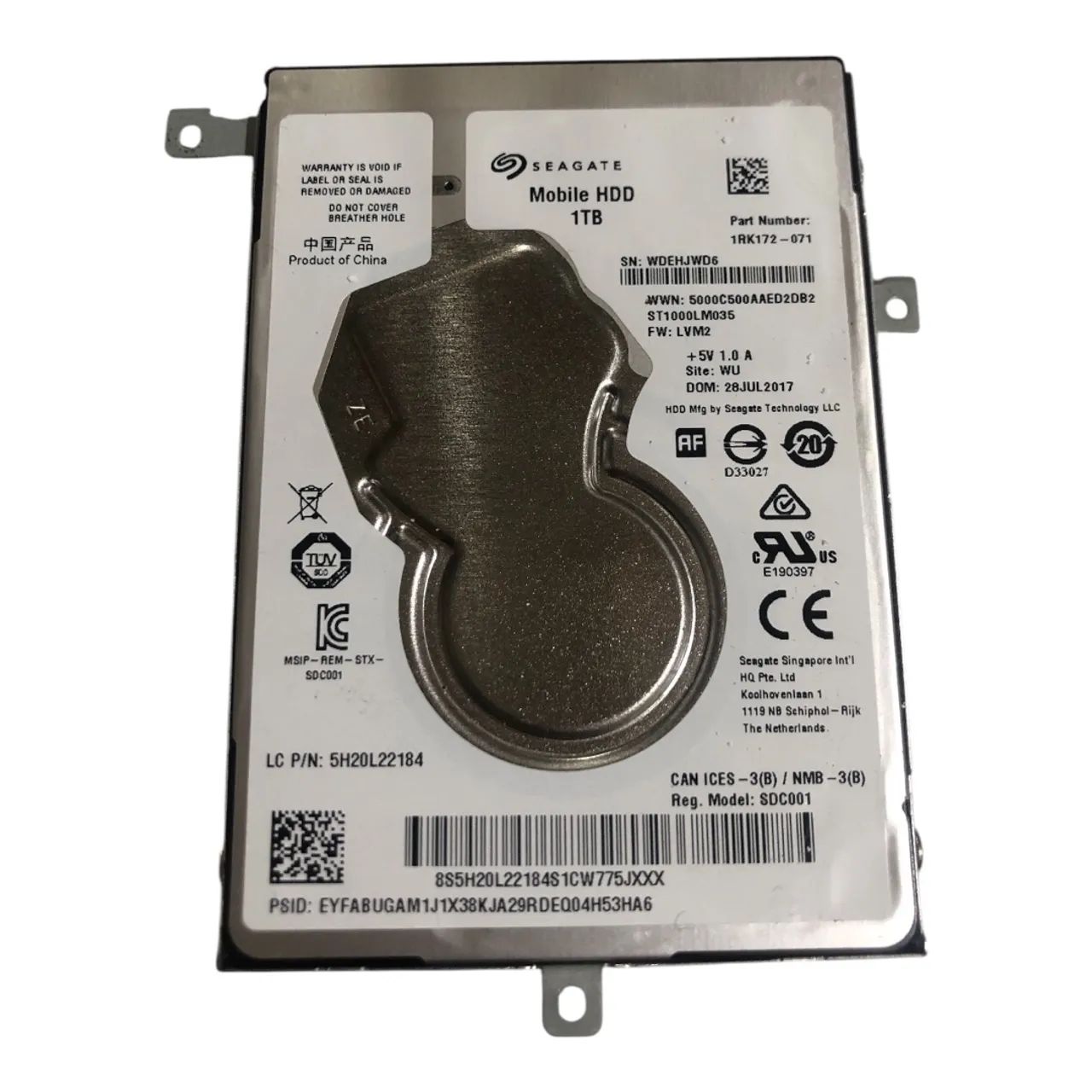 HD 1TB Seagate Mobile Slim