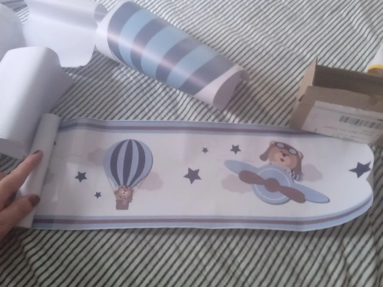 Kit de decoração de quarto ursinho aviador - Foto 5