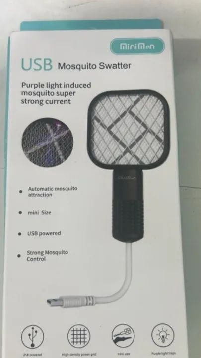 Mni raquete mata mosquito  - Foto 2