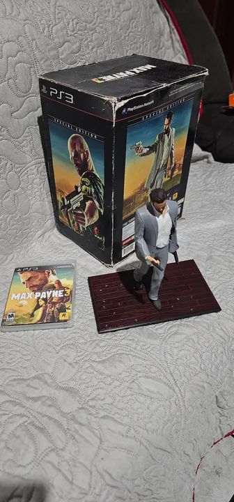 FIGURA DE ACTION BONECO MAXPAYNE3 COM CAIXA JOGOS ORIGINAL - Foto 2