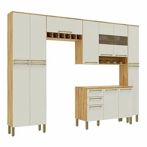 Cozinha Napoli  05pçs 100% MDF Rio Doce  (Nova)