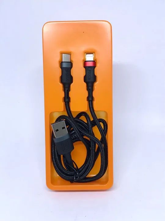 Cabo para celular Com Pontas Tipo C e iPhone - Foto 2