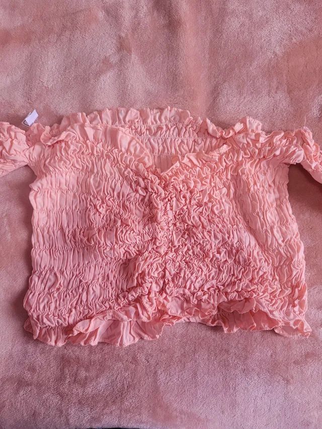 Cropped blusinha Rosa claro NOVO - Foto 2