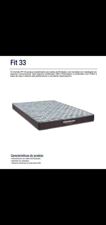 Colchão Casal D33 Ortobom ( 100 % Espuma )