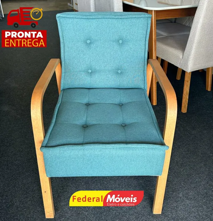 Poltrona Linho Nova Fazemos Entrega