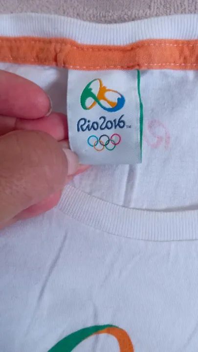 Camiseta oficial Olimpíadas 2016 Tamanho G feminina - Foto 2