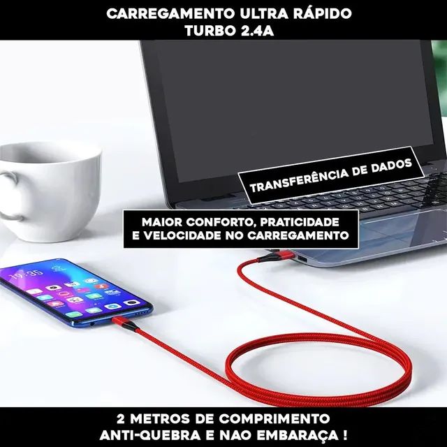 Cabo Tipo C inova 2 Metros - Foto 4