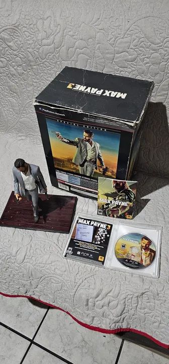 FIGURA DE ACTION BONECO MAXPAYNE3 COM CAIXA JOGOS ORIGINAL - Foto 4