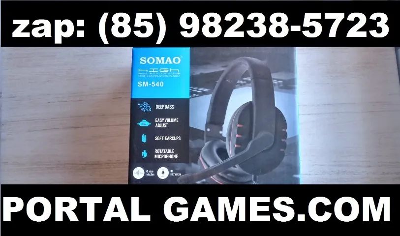 fone gamer para pc gamer novo na caixa 