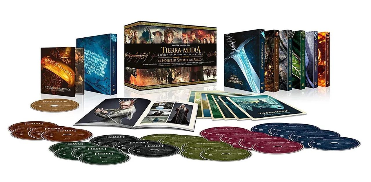 Middle Earth Batalha da Terra-média 6-Film Ultimate Collector's Edition (4K Ultra)