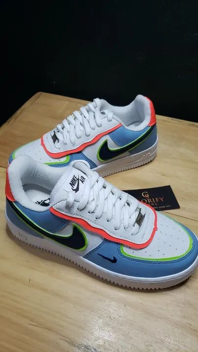 Tênis NIKE AIR FORCE SHADOW Azul/Branco Feminino Nº 35 - A Pronta Entrega / LEIA DESCRIÇÃO - Foto 6