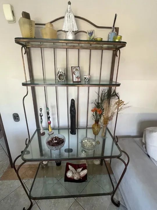 Estante de ferro e vidro  - Foto 2