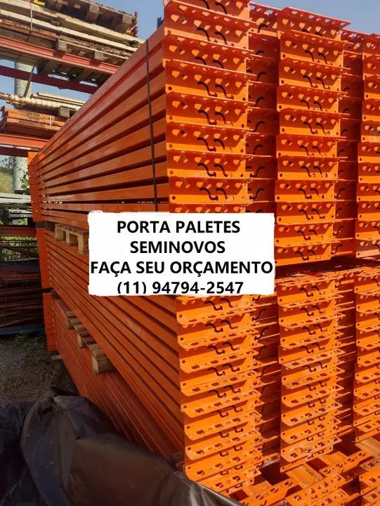 Longarinas (3,40m) Bertolini - Porta Palete seminovas 