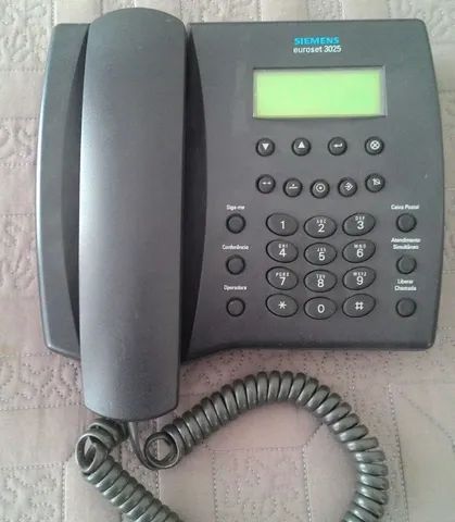 Telefone Siemens Euroset 3025 Original Semi Novo Com Agenda Telefonica 40