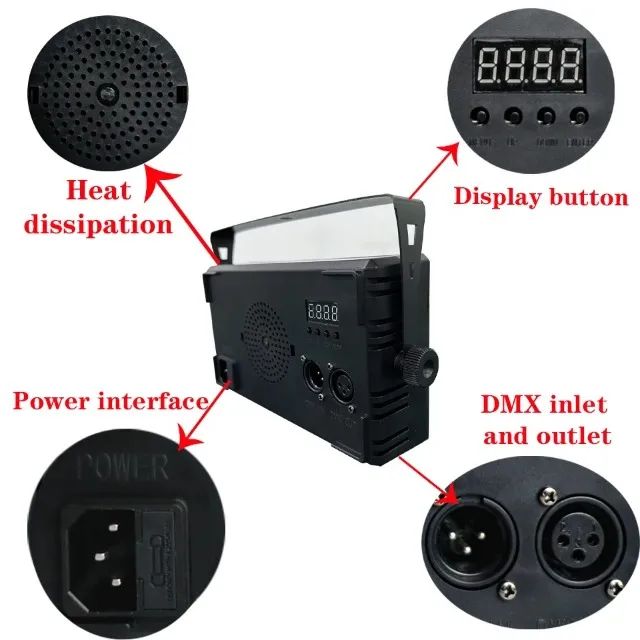 Refletor Strobo Led 60w Rgb Multi Efeitos Dmx - Foto 5